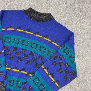 Vintage Jamknits Sweater Men's Small 80's Made In USA‎ Acrylic Patterned